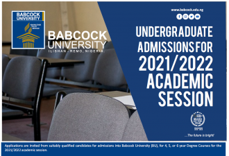 Undegraduate Admissions for 2021/2022 Academic Session