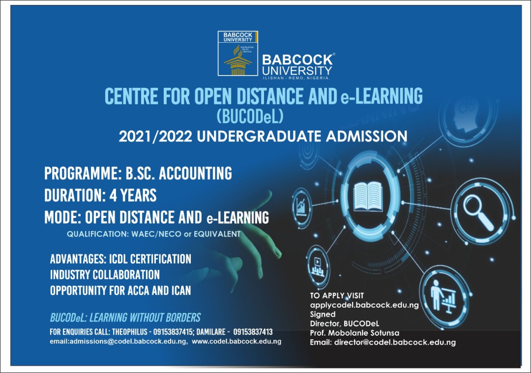Babcock University Center for Open Distance and E-Learning Begin Fully